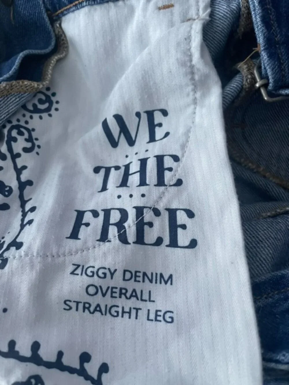 We The Free, Jean Overalls, Size small